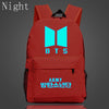 BTS Backpacks New Logo Door ARMY Letter Backpack Student Schoolbag Shoulder Bag
