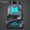 BTS Backpacks New Logo Door ARMY Letter Backpack Student Schoolbag Shoulder Bag