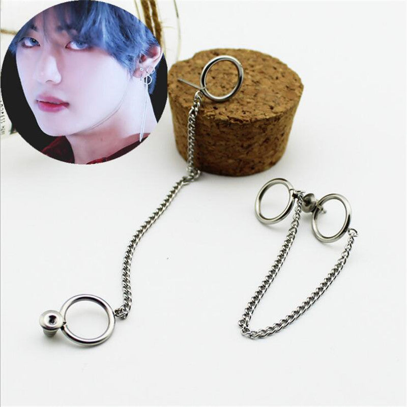 BTS  Stud Earrings Korean Fashion Jewelry Accessories