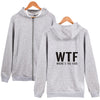 BTS Hooded Sweatshirt Zipper Funny Letter Printed Hoodies  Brand Fashion Coat
