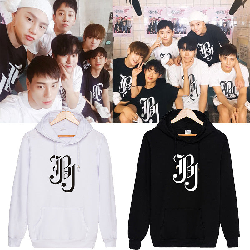 JBJ The New Album Same style Sweatershirt Plus Cashmere Long Sleeve Hoody
