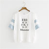 EXO La Estrella Del Mismo Prrafo Carta Camiseta Impresa Verano