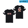 BTS Colorful Printed T Shirt  Cotton Tees Black White