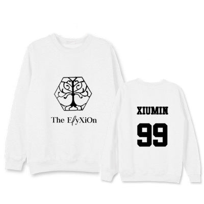 EXO Concert Sweatershirt Loose Long-Sleeved Hoodie Round Neck