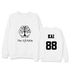 EXO Concert Sweatershirt Loose Long-Sleeved Hoodie Round Neck