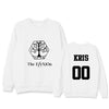 EXO Concert Sweatershirt Loose Long-Sleeved Hoodie Round Neck