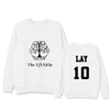 EXO Concert Sweatershirt Loose Long-Sleeved Hoodie Round Neck