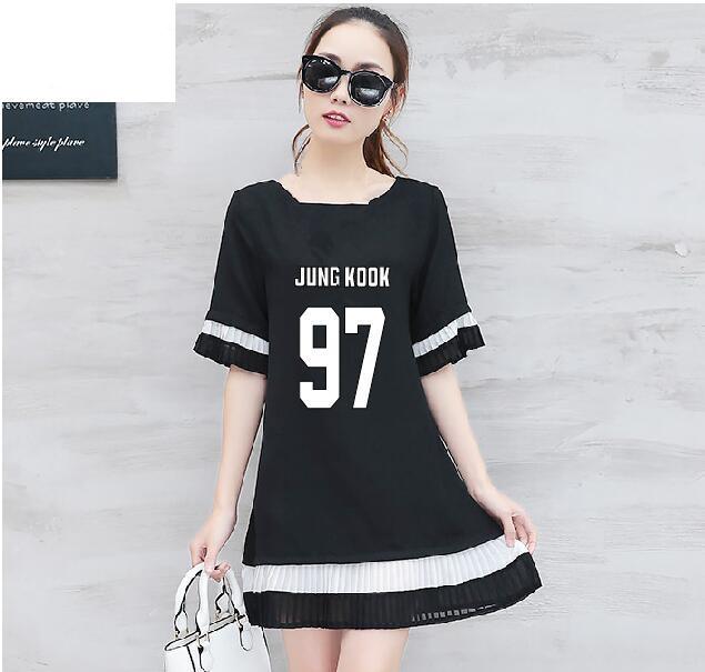 BTS large size women Bottom stitching