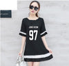 BTS large size women Bottom stitching