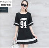 BTS large size women Bottom stitching