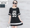 BTS large size women Bottom stitching