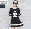 BTS large size women Bottom stitching