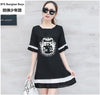 BTS large size women Bottom stitching