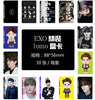 EXO  photo cards LOMO 30 small card bts merchandisebts lyrics