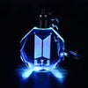 BTS New LOGO DOOR Keychain Model  LED Crystal Light