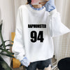 BTS  Splice Pullover Sweatershirt Fake Two Piece Students Hoodie