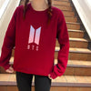 BTS  Hoodies  Preppy Style O-neck Sweatshirt
