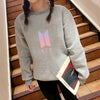 BTS  Hoodies  Preppy Style O-neck Sweatshirt