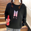 BTS  Hoodies  Preppy Style O-neck Sweatshirt