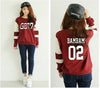 GOT7  Donut Letters Casual Round Neck Printed Sweatshirt