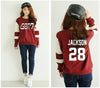 GOT7  Donut Letters Casual Round Neck Printed Sweatshirt