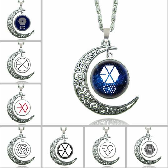 EXO Statement Star Glass  necklace Collares