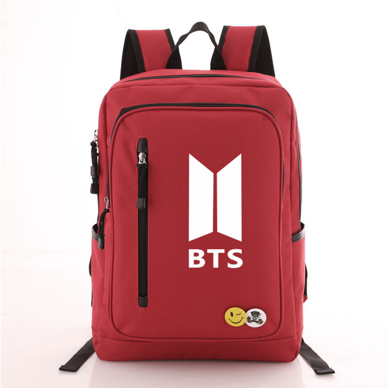 BTS  Canvas Backpack Casual Travel Bags