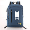 BTS  Canvas Backpack Casual Travel Bags
