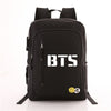 BTS  Canvas Backpack Casual Travel Bags