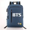 BTS  Canvas Backpack Casual Travel Bags
