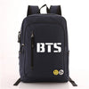 BTS  Canvas Backpack Casual Travel Bags