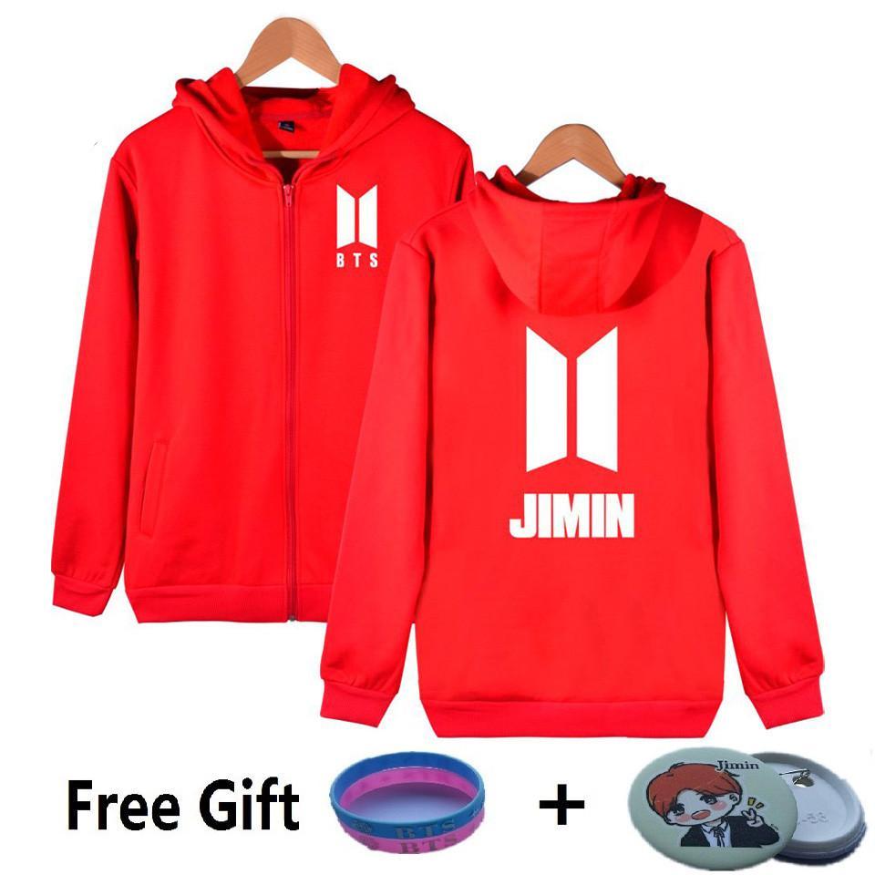 BTS  Hoodies  Sweatshirt Fashion Zipper