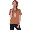 Casual T-shirt  BTS  Style Cotton  O-neck Casual
