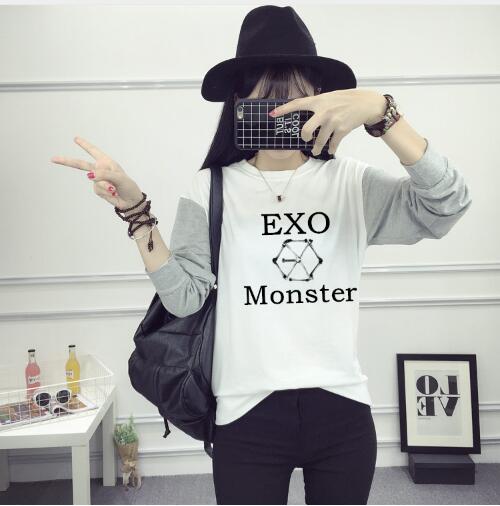 EXO Long Session Baseball Uniform School fleece