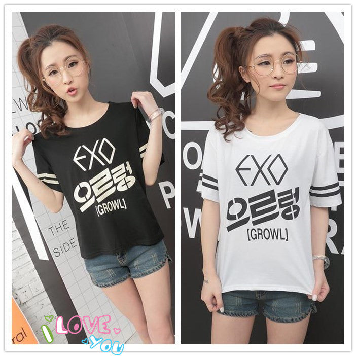 EXO Short-Sleeved Round Neck Bottoming