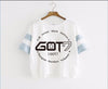 GOT7 Ultra Leisure Clothing Letter Short Sleeve Shirt