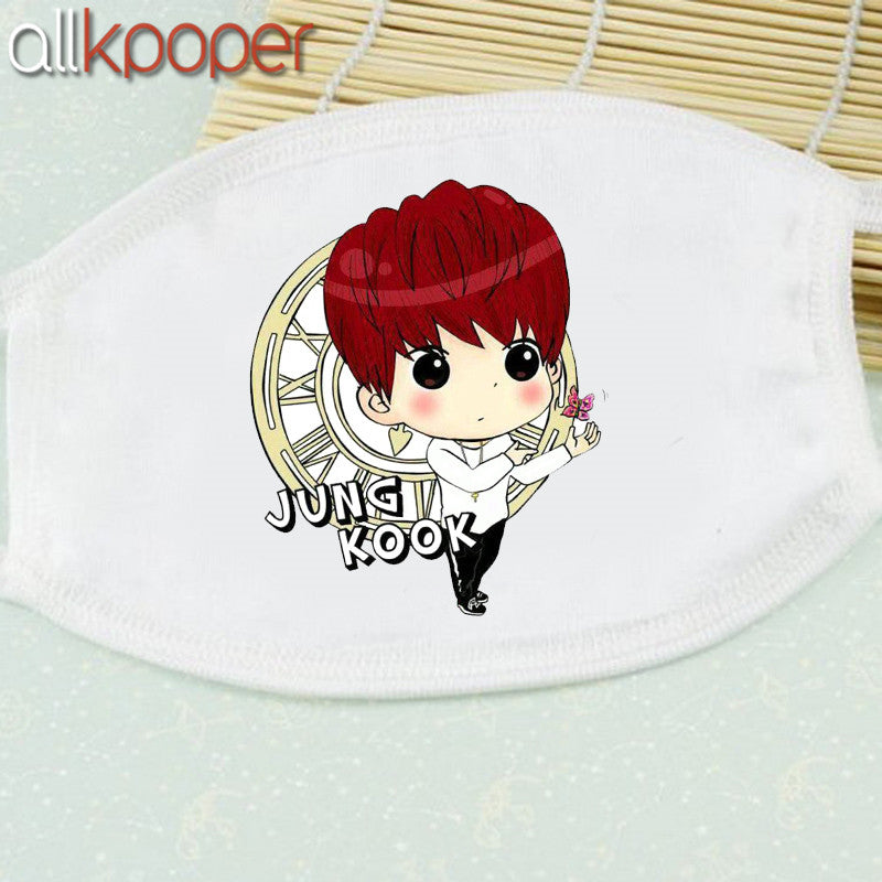 BTS Mouth Mask Cartoon