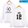 EXO  Capless Women Hoodies Sweatshirts Long Sleeve Idol Team