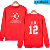 EXO  Capless Women Hoodies Sweatshirts Long Sleeve Idol Team