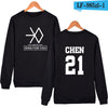 EXO  Capless Women Hoodies Sweatshirts Long Sleeve Idol Team