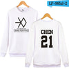 EXO  Capless Women Hoodies Sweatshirts Long Sleeve Idol Team
