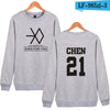 EXO  Capless Women Hoodies Sweatshirts Long Sleeve Idol Team