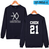 EXO  Capless Women Hoodies Sweatshirts Long Sleeve Idol Team