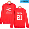 EXO  Capless Women Hoodies Sweatshirts Long Sleeve Idol Team