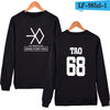 EXO  Capless Women Hoodies Sweatshirts Long Sleeve Idol Team
