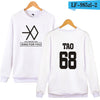 EXO  Capless Women Hoodies Sweatshirts Long Sleeve Idol Team
