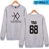 EXO  Capless Women Hoodies Sweatshirts Long Sleeve Idol Team