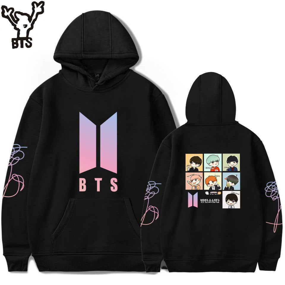 BTS Sweatshirt Fashion Hoodies With a Cap