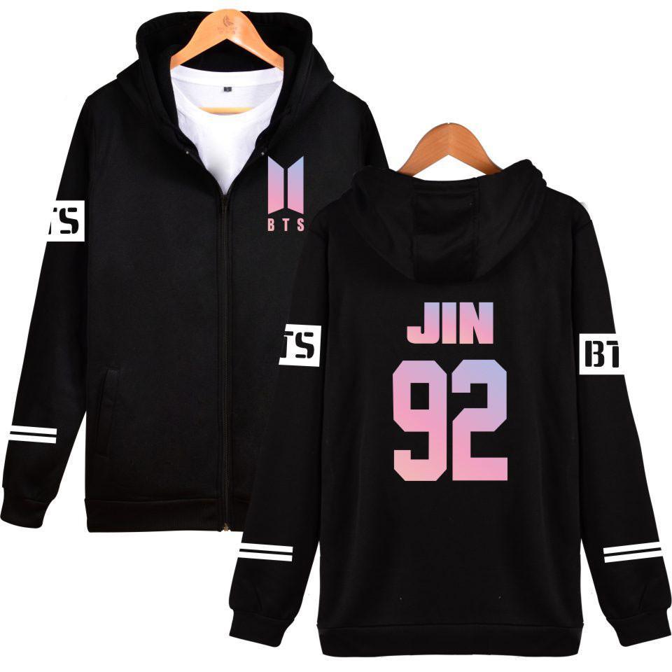 BTS  Hoodies Sweatshirts Zipper