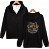 BTS Hoodies Zipper Warm Casual DNA  Sweatshirt  Fashion